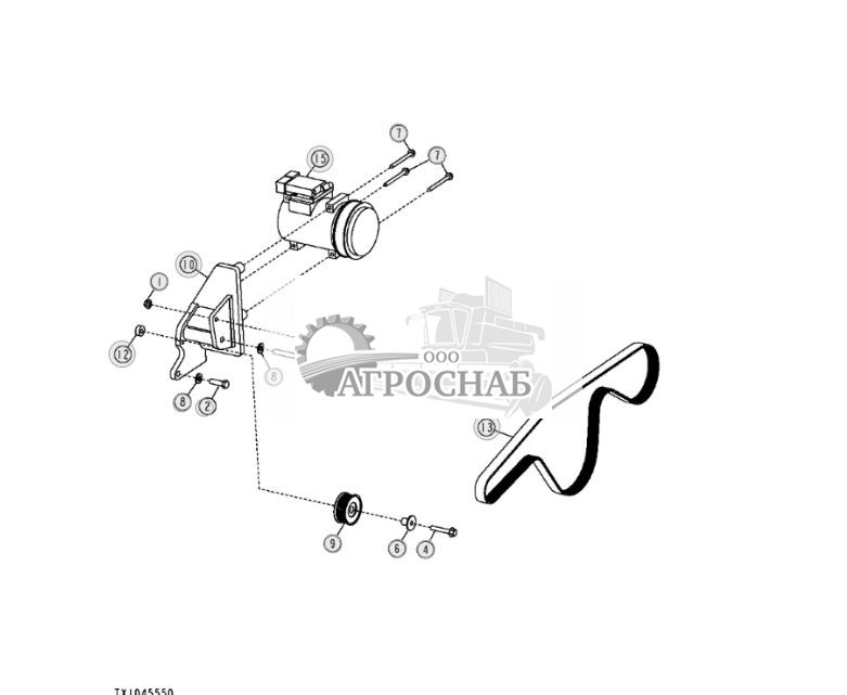 Компрессор кондиционера (двигатель 6090HT001) - ST10671 367.jpg